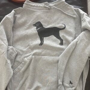BLACK DOG Gray Hoodie. Like new and only worn 1x!